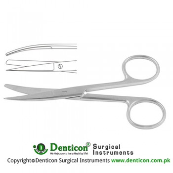 Operating Scissor Curved - Sharp/Blunt Stainless Steel, 16.5 cm - 6 1/2"